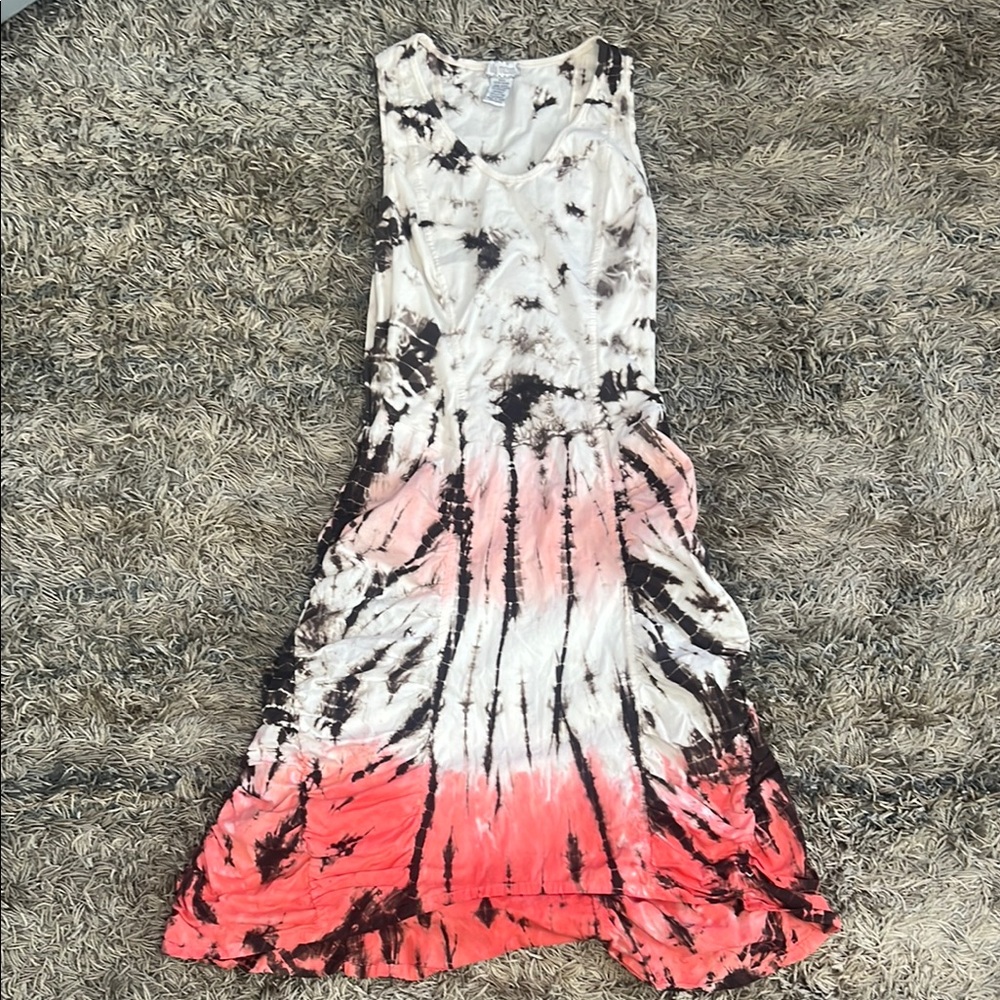 Lily Mason: Womens Elegant Tie-Dye Maxi Dress